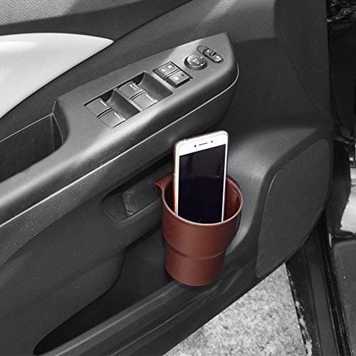 Cocoarm Car Cup Holder with Sturdy Clip, 4.1x3.3x2.8in (Brown) — view 2