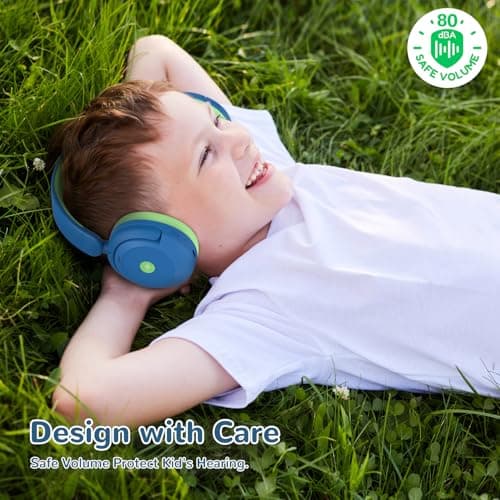 iClever BTH20 Active Noise Cancelling Headphones for Kids Airplane Travel — view 6