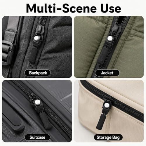 WVGSXBO 9Pcs Zipper Repair Kit, 3 Sizes Universal Zip Repair Puller Replacement, Quick Install Detachable Zip Heads No Sewing for Jackets Luggage Bags Trousers Outdoor Gear — view 5