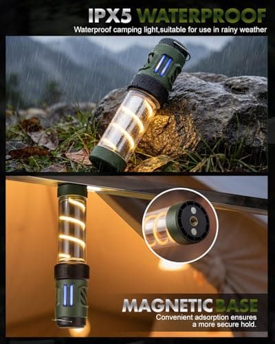 Mosquito Repellent Light, Portable Mosquito Lamp with Rechargeable Battery,Waterproof Camping Light, for Camping, Backpacker, Outdoor & Indoor Use - Black — view 4
