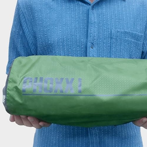 OEX Phoxx 1v2 1 Man Tent with Porch, Lightweight & Easy to Pitch Technical Tent for 1 Person, Compact Pack Size, Ideal for Backpacking, Hiking & Wild Camping, 5000mm HH, Green (Forest Green) — view 6