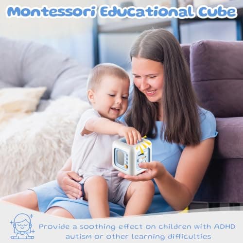 lerrbo Busy Cube Sensory Toy for Babies 6M+, 1PCS — view 4