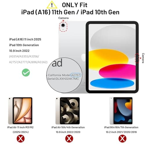 Case for iPad (A16) 11th/10th Generation with Pencil Holder, Silver — view 2