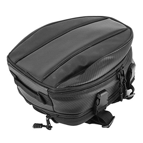 Fydun 10L Motorcycle Tail Bag, Motorcycle Rear Seat Bag Tail Pack Waterproof Back Saddle Helmet Tail Luggage Bags Box