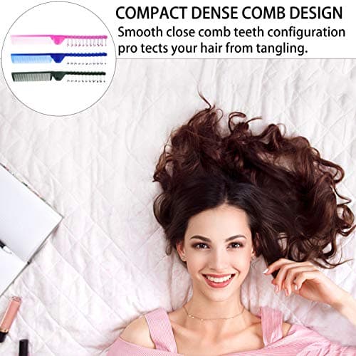 12pcs Plastic Folding Comb Set Portable Travel Hair Care — view 3