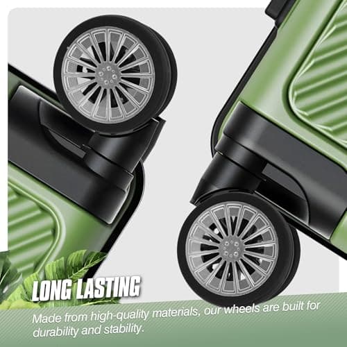 Vivikivi 8 PCS Suitcase Wheels Replacement, 60mm Mute Luggage Wheels, VK-A7 — view 6