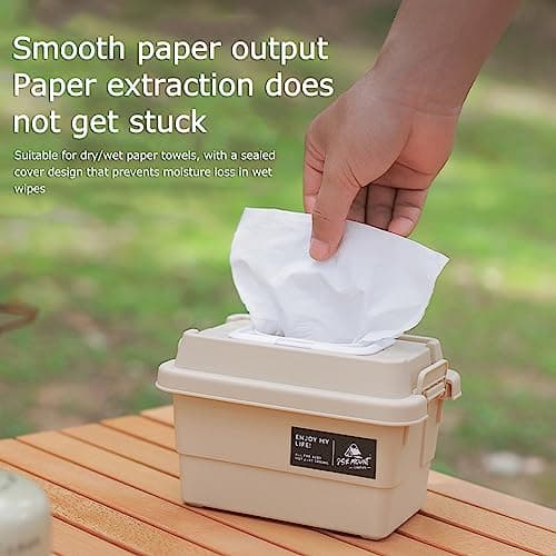 Stackable Outdoor Storage Box Camping Desktop Tissue Container Waterproof Carrying Hiking Carrier Cargo Car Trunk Organizer — view 4