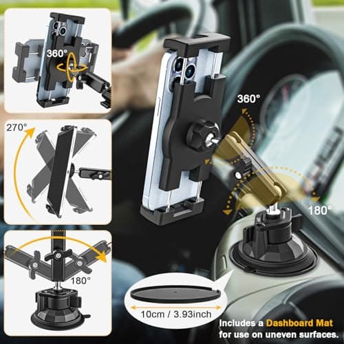 Ultra-Durable Car Tablet Mount with Powerful Suction Cup for 4-13" Device — view 5