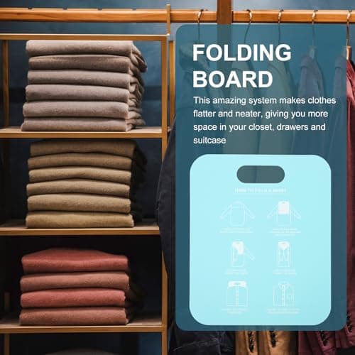 2pcs PP Clothes Folding Board, Portable Shirt Folder for Home Travel — view 4