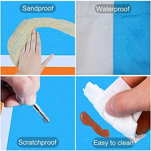 ZFYQ Beach Blanket Mat 200 x 210 cm with 4 Fixed Stakes — view 5