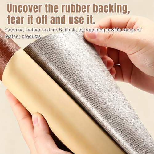 Strong Self Adhesive Leather Repair Patch, Large Size 39x55Inche,Burgundy — view 6