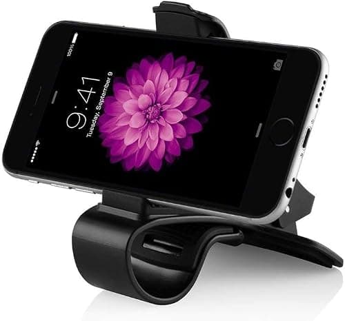 Mr. Gadget's Solutions Universal Car Dashboard Phone Holder – HUD Design Mount for All Mobile Phones, Secure & Adjustable Hands-Free Holder for Safe Driving