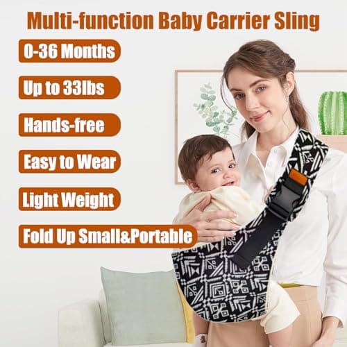 Baby Sling Carrier, Senarah Toddler Carrier, Baby Wrap Carrier Toddler Sling Baby Sling Carrier Slings Baby Carriers from Newborn Toddler Carrier Sling Portable and Comfortable for Outdoor — view 6