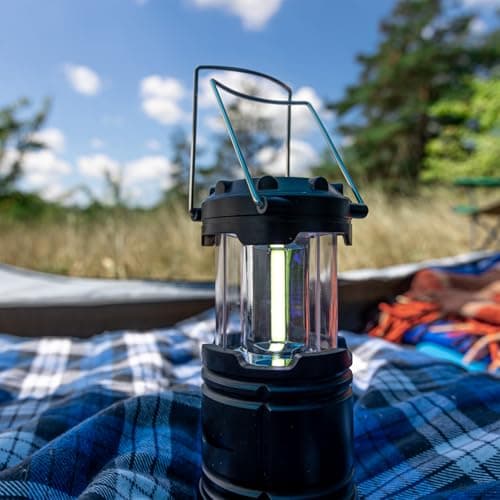 Camping Lights, 2 Pack Collapsible Camping Lantern Battery Powered, Portable LED Camping Lamp for Tents, Emergency Lighting with Foldable Hook for Hiking, Camping, Outages — view 5