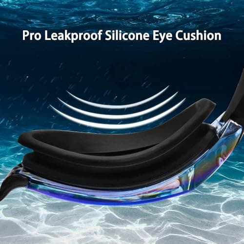 Swimming Goggles for Men Women Adults - Anti Fog Swim Goggles with Uv Protection, Clear Vision, No Leaking Silicone Cushion — view 4