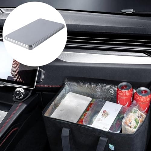Orivin 2 Pcs Stainless Steel Ice Pack, Frozen Preservation Without Leakage for Cooler Box Lunch Bags Camping Travel Keep Food and Drink Fresh — view 6