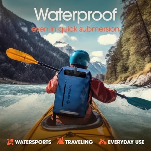 Waterproof Dry Bag 55L - Roll Top Sack for Kayaking Sailing Boating — view 3