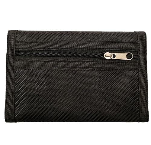 Slim Fabric RFID Wallet for Men UK, Minimalist Thin Wallet with Zip Pocket and Note Compartment, Compact Front Pocket Wallet for Cards, Cash, Lightweight Everyday Wallet for Work, Travel and Daily Use — view 4