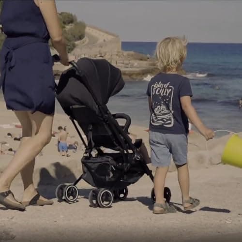 Roma Capsule 3 Baby Stroller Dalmatian– Lightweight Compact Holiday Buggy, Lie-Flat Travel Stroller from Birth, 6.7kg, Cabin Size Fold with Travel Bag, Raincover and Insect Net — view 5