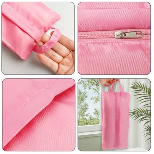 LLMSIX 3pcs Travel Underwear Organizer Bag, Underwear Travel Bag with Handle, Bra & Sock Organizer Bags for Women Men Socks Lingerie and Small Clothes — view 3