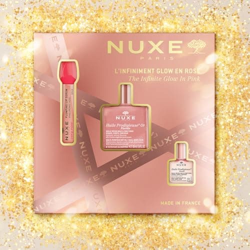 Nuxe Infinite Rose Gold Glow Christmas Gift Set, 3 Piece Radiance Trio — view 5