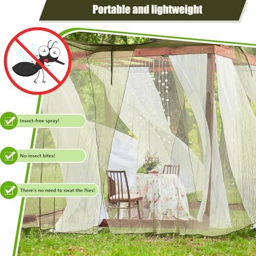 Friendly Mosquito Net for Hiking, Mosquito Net for Sleeping Bag or Tent, Easy to Pack and Carry, Travel Mosquito Net with 3 Color Options, Large Outdoor Net, Camping Tent, Perfect for Polyester — view 5