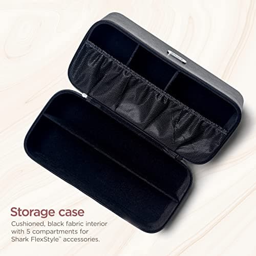 Shark XHD400SAC FlexStyle Air Styling & Drying System Storage Case Vegan Leather Travel Case Black — view 3