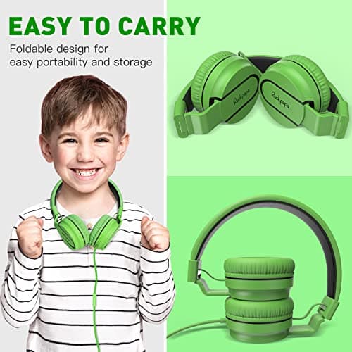 Rockpapa 952 On-Ear Kids Headphones Wired for School with Microphone — view 6