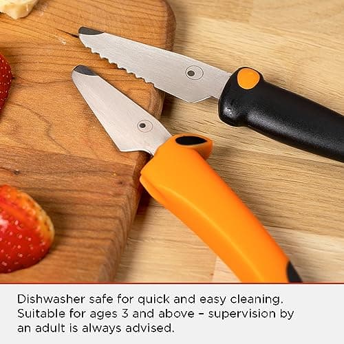 Kuhn Rikon Children's Knife Set, Dog, Black & Orange, Stainless Steel, 2 Pc — view 5