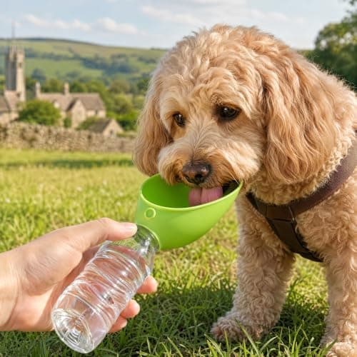 Dog Drinking Bottle Portable Silicone Drinking Cap For Bottles Dogs — view 6