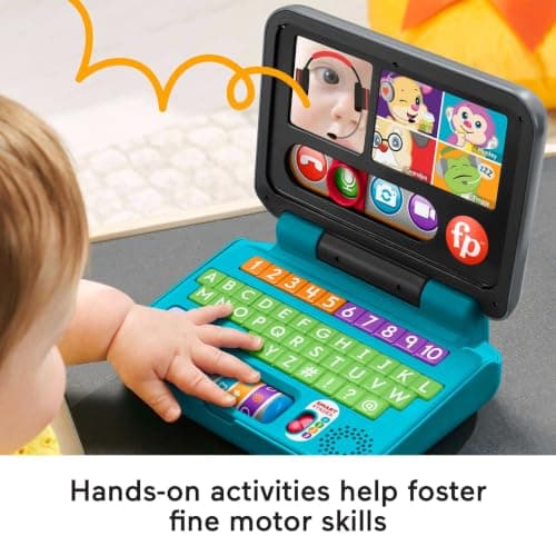 Fisher-Price Laugh & Learn Let’s Connect Laptop Toy, UK English — view 5