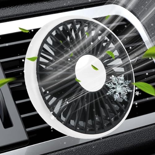 yupeuooe USB Car Fan Powerful, Long-Lasting, Cooling Device, Air Cooler — view 3