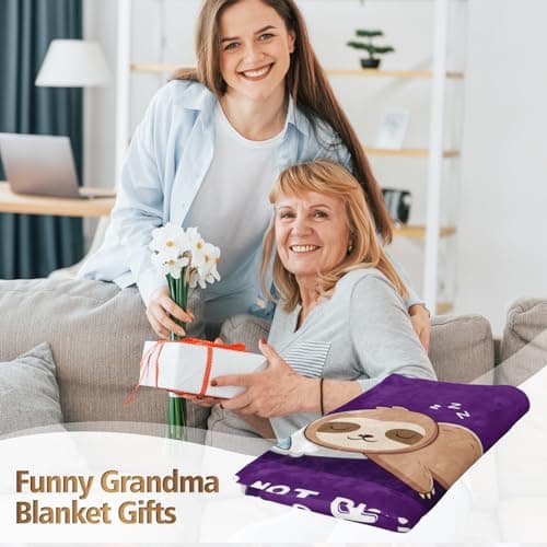 Grandma Gifts, Flannel Blanket Gifts for Grandma from Grandchildren — view 2