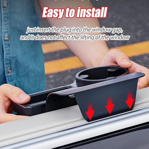 Car Storage Box Door Organizer, Car Side Pocket Organisers With Hooks, Hanging Water Cup Holder, Small Phone Mount Container With Hooks, For Cable Management Water Bottle Keys — view 6