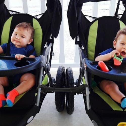RORPOIR Universal Twin Baby Stroller Connector Adjustable Pushchair Connectors for Double Prams Lightweight Durable Outdoor Stroller Adapters Easy Installation Black — view 5