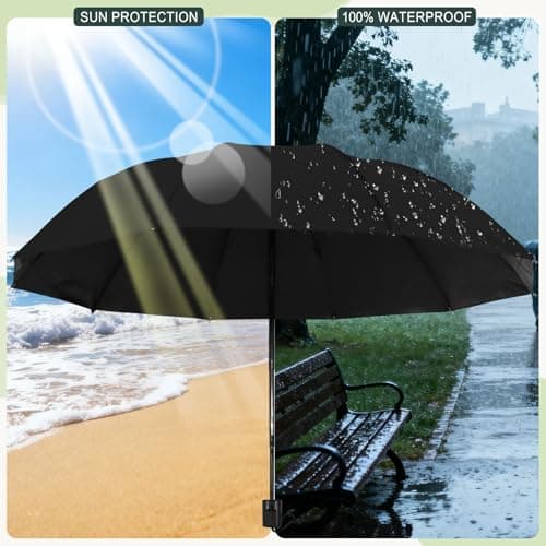 Lilingsty Bulk Umbrellas, 5-Color Travel Folding Umbrellas, Exquisite Appearance, Durable Construction, Foldable For Compact Storage, Easy To Carry, Suitable For Both Sunny And Rainy Days (5-PACK) — view 4
