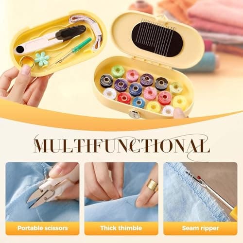 Pocket Sewing Kit, Double Layer Suitcase Repair Tools | Portable Needle and Thread Set | for Business Trip, Outdoor Adventure, Dorm, Daily Commuting, Holiday, Travel, Hotel — view 2