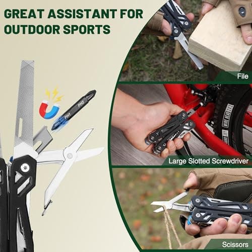Mossy Oak 22-in-1 Pocket Multi Tool Pliers, Black — view 6