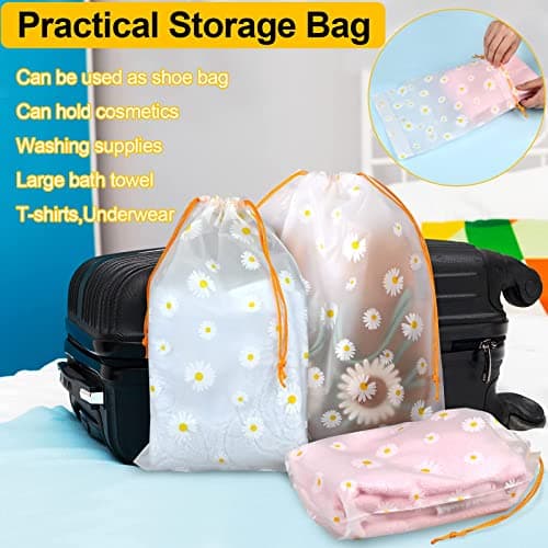 15Pcs Travel Shoe Bags, Waterproof Drawstring Storage Bags — view 3