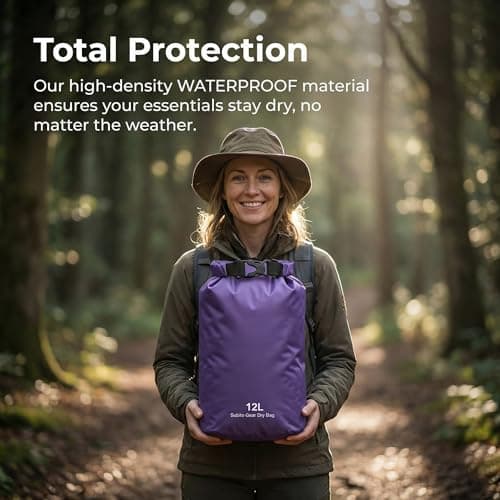 VLUNT Waterproof Dry Bag Set 3 Pcs Roll-Top Stormlight Dry Bags 3L,12L, 20L — view 6