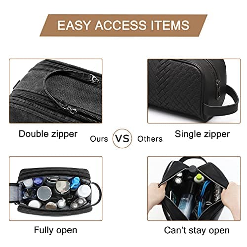 BAGSMART Men's Wash Bag, Large Capacity Travel Toiletry Bag & Wet Pocket — view 5