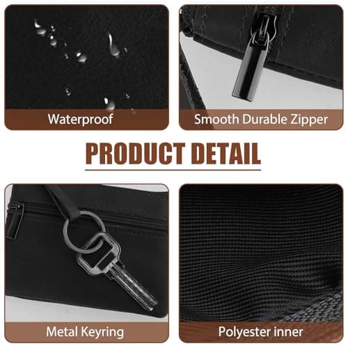 Amaxiu Genuine Leather Coin Purse, Cowhide Zipper Coin Pouch — view 2