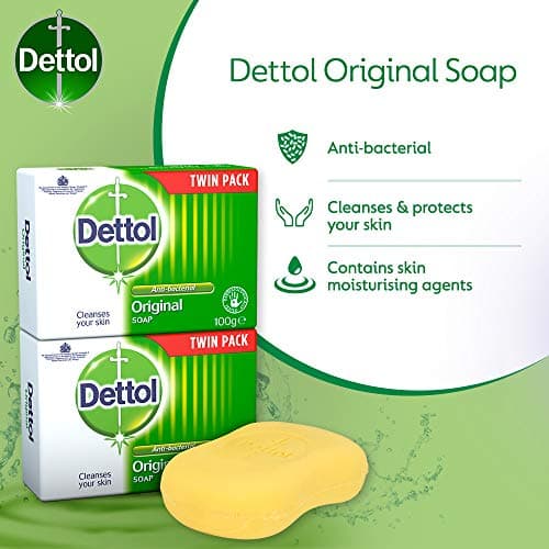 Dettol Original Antibacterial Soap Bar, For Everyday Use, 2 Pack — view 5