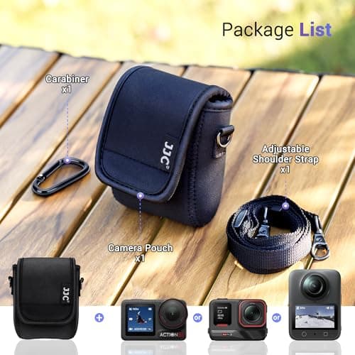 JJC Mini Carrying Case for Go Pro Hero 13 12 11 10 9 8 with Shoulder Strap — view 2