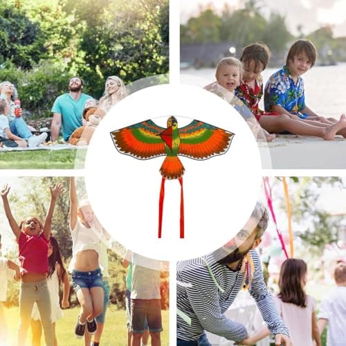 Eagle Kite – Large Outdoor Flying Toy, Lightweight Interactive Kids Kite, Fun Backyard Beach Sport Toy-| Boys Girls Travel And Sports Activity-For Park, Garden, Beach, And Outdoor Play — view 5