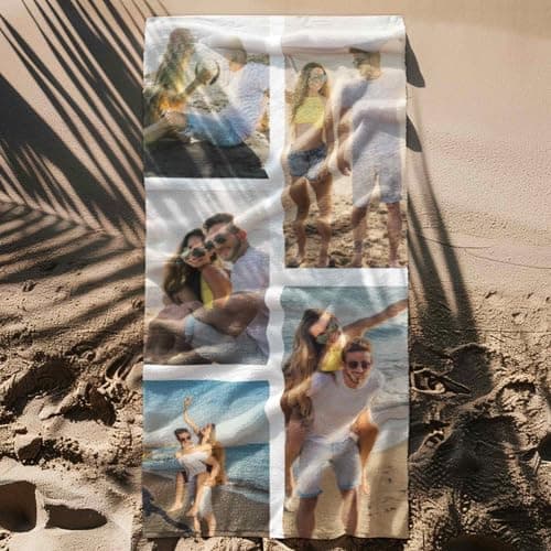 Print Maniacs Personalised Image Towel Custom Photo Beach Towel Microfibre Quick Dry Lightweight Travel Towel Sand Free Holiday Pool Gym Spa — view 6