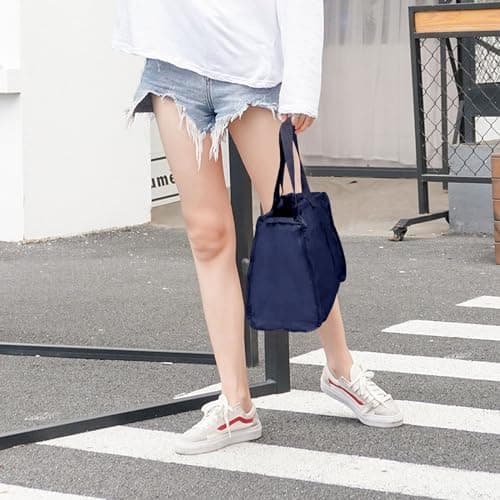 Risipu 25L Ultra Lightweight Foldable Backpack, Small Rucksack Water Resistant Durable Packable Backpacks for Women Men Outdoor Camping Hiking Travelling Walking Hiking Biking Shopping (Navy) — view 4