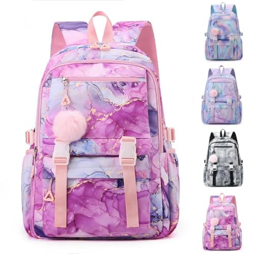 Black Backpack Girls Plaid School Rucksack with Plush Lightweight School Bag with Zip Side Pocket Cute Travel Rucksack Aesthetic Backpack Large Capacity Y2k Casual Laptop Backpacks Preppy Daypack Age8 — view 3