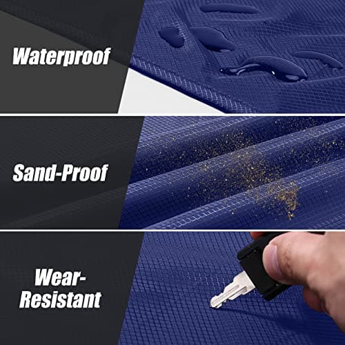 Odoland Hiking Blanket 180 x 160 cm Pocket Blanket Waterproof Heatproof Sandproof Thin Ground Sheet - Lightweight Foldable Beach Mat for Outdoor Camping, Travel, Hiking, Picnic for 2-4 People — view 2