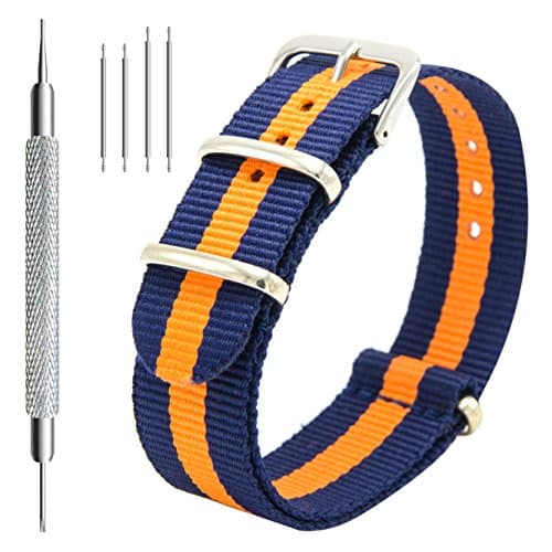 MEGALITH Nylon Watch Strap 4-Pack: One-Piece Multi-Color Replacement Band — view 6